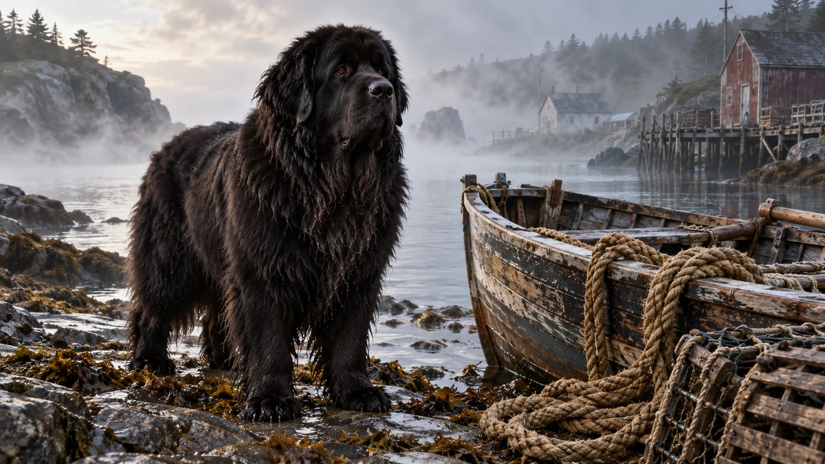 Newfoundland Köpek köpek — ırkın tarihi ve kökeni