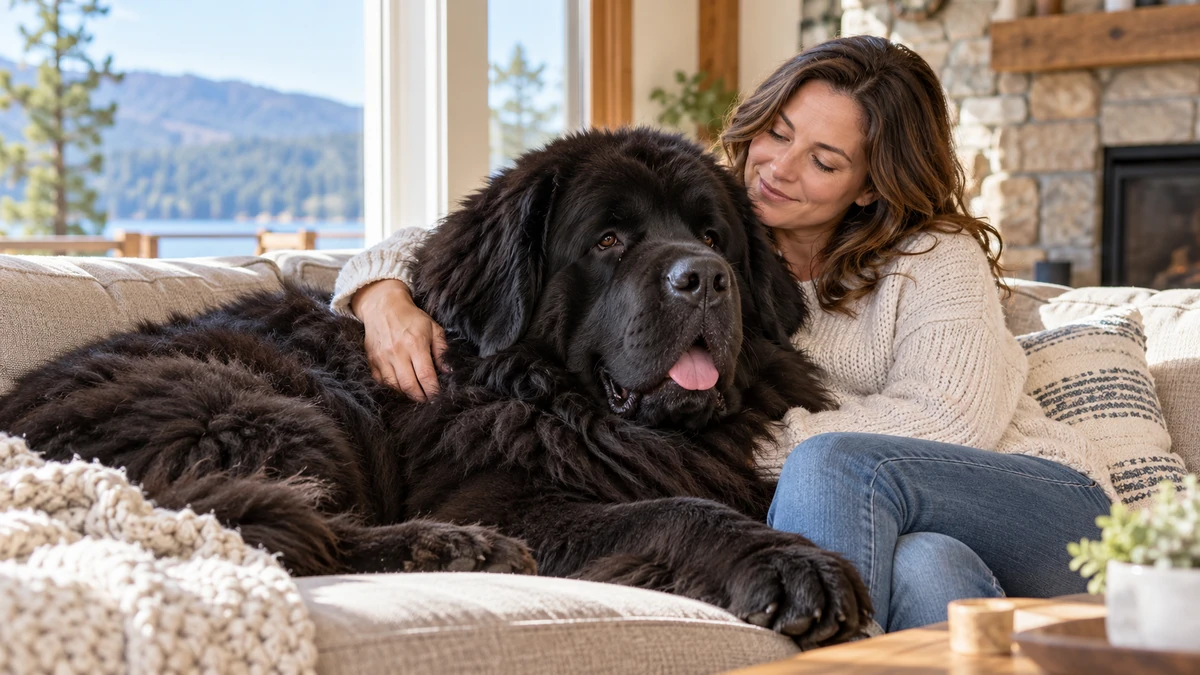 Newfoundland Köpek köpek — açık bronze renk